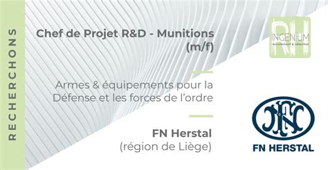 fn herstal job|Chef de projets Munitions (H/F) 